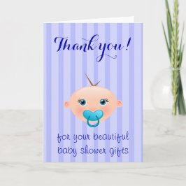 Es ist ein Baby - Baby Dusche Danke Karte
