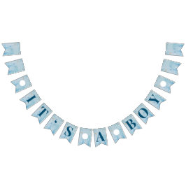 Es ist ein Baby Blue Baby Duschbanner Wimpelkette