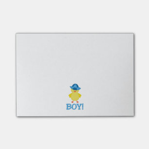 Es ist ein Baby Duckie Blau-Hut Post-it Klebezettel