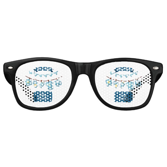 Es ist ein Baby Dusche Party Retro Sonnenbrille (Vorderseite)