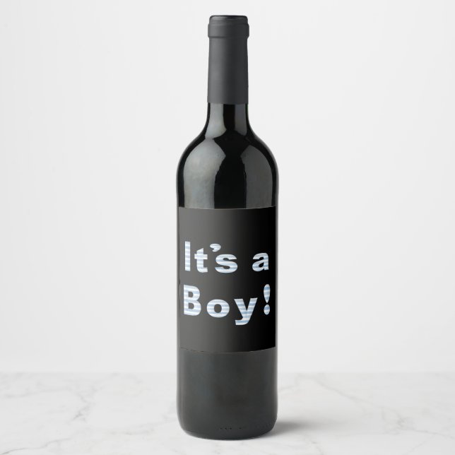 Es ist ein Baby-Dusche, Wein, Etiketten, zum Verka Weinetikett (Vorderseite)