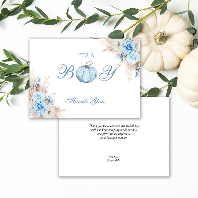 Es ist ein Baby-Duschkopf Dankeskarte (Von Creator hochgeladen)