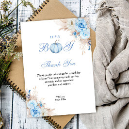 Es ist ein Baby-Duschkopf Dankeskarte