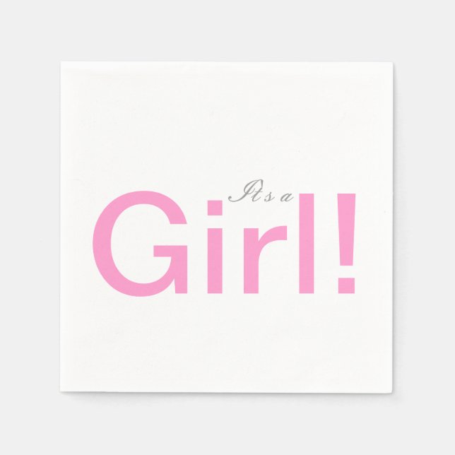 Es ist ein Baby-Duschpapier Napkin-Set Serviette (Vorderseite)