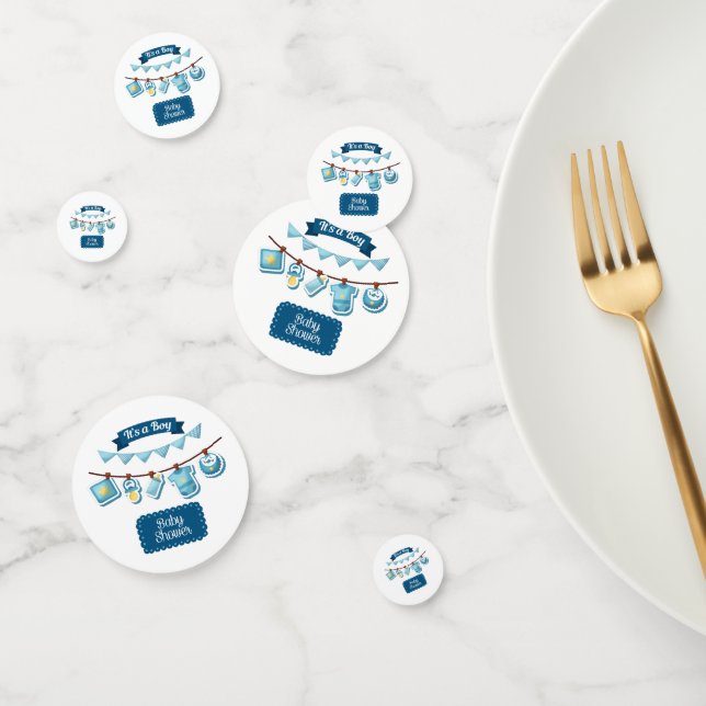 Es ist ein Baby-Duschtisch Confetti Konfetti (Gruppe)