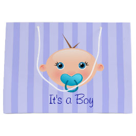 Es ist ein Baby Face Blue - große Geschenktasche Geschenktüte