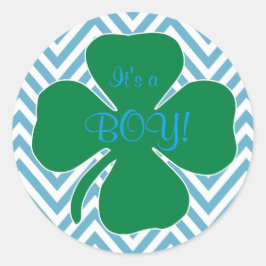 Es ist ein Baby Irish Thema Baby Shower Stickers