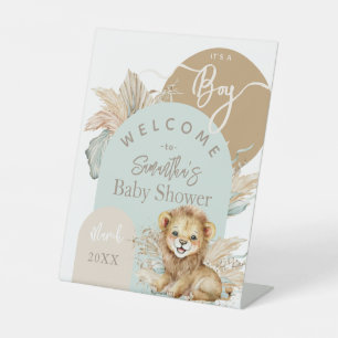Es ist ein Baby Safari Theme Lion Baby Dusche will Sockelschild