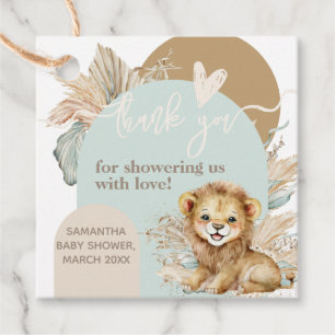 Es ist ein Baby Safari Theme Lion Baby Shower Geschenkanhänger