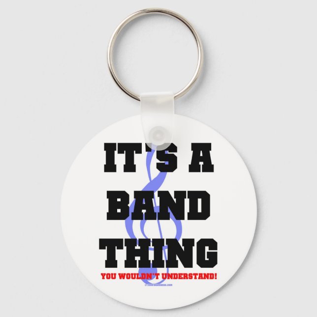 Es ist ein Band-Ding Schlüsselanhänger (Vorderseite)