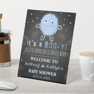Es ist ein Boo-y! Kleine Monster Halloween Kinderd Sockelschild