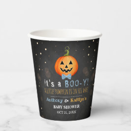 Es ist ein Boo-y! Little Pumpkin Halloween Kinderd Pappbecher