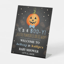 Es ist ein Boo-y! Little Pumpkin Halloween Kinderd Sockelschild