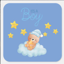 Es ist ein Boy Announcement Sticker