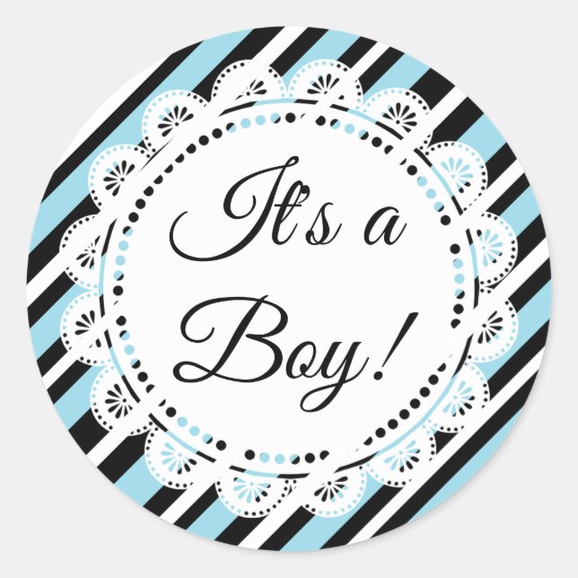 Es ist ein Boy Blue und Black Stickers (Vorderseite)