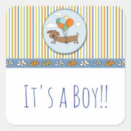 Es ist ein Boy Dog Sticker