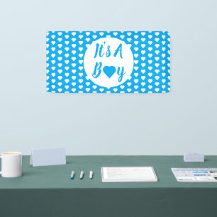 Es ist ein Boy Heart Pattern Banner
