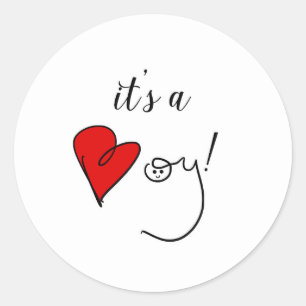 Es ist ein Boy Sticker