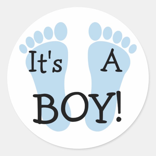 Es ist ein Boy Sticker (Vorderseite)