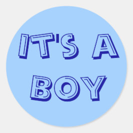 Es ist ein Boy Sticker Siegel