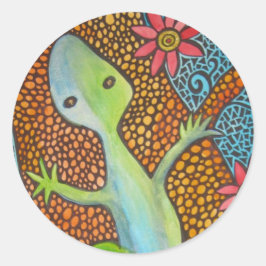 Es ist ein Dschungel da draußen Runder Aufkleber