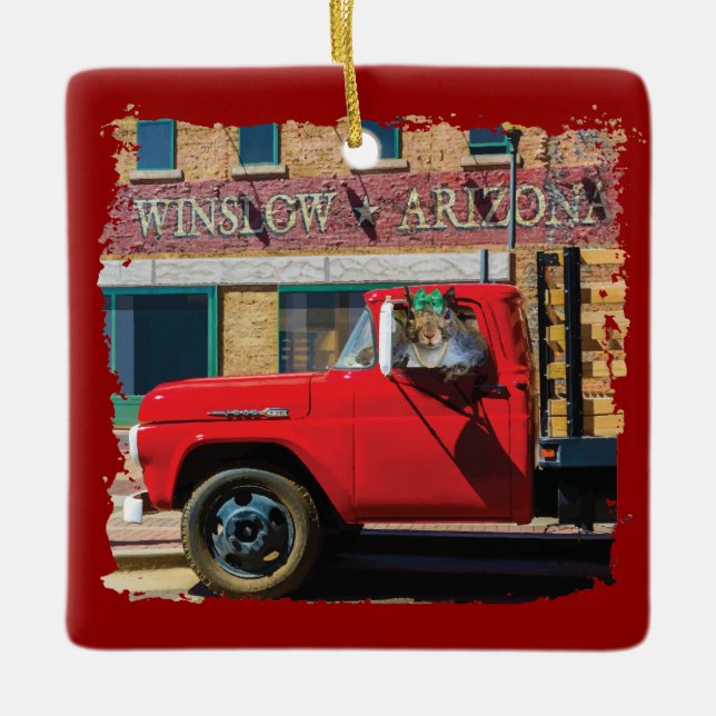 Es ist ein Eichhörnchen, mein Herr Keramikornament (Vorderseite)