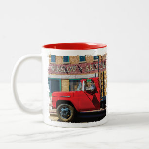 Es ist ein Eichhörnchen, mein Herr Zweifarbige Tasse