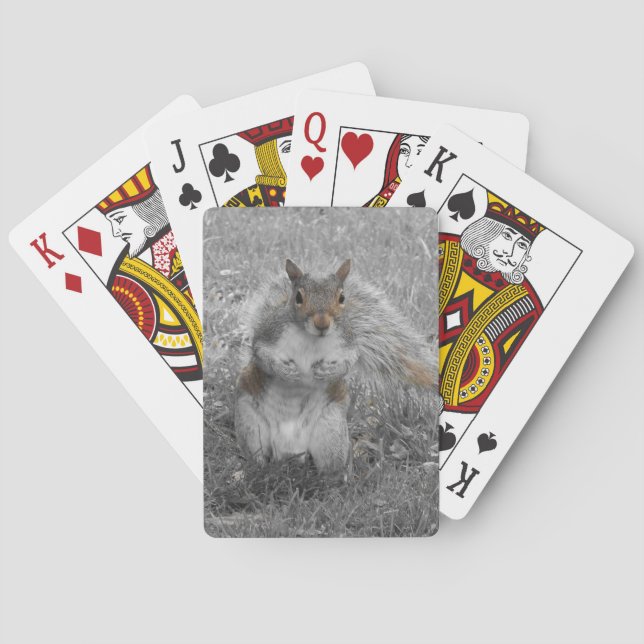 Es ist ein Eichhörnchen Spielkarten (Rückseite)