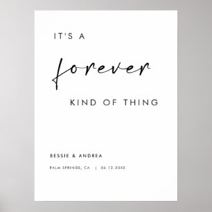 Es ist ein ewiger Empfang für Hochzeiten Poster