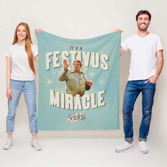 Es ist ein Festivus-Wunder Fleecedecke (Beispiel)