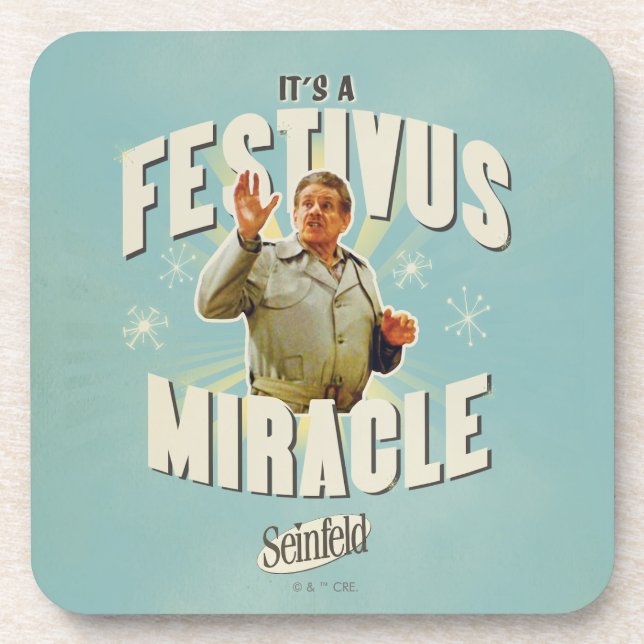 Es ist ein Festivus-Wunder Getränkeuntersetzer (Vorderseite)