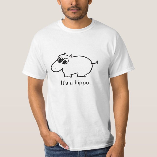 Es ist ein Flusspferd - V1 T-Shirt (Vorderseite)