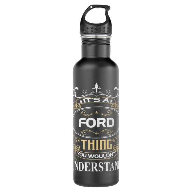 Es ist ein Ford, das man nicht verstehen würde Edelstahlflasche (Vorderseite)