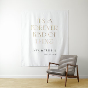 Es ist ein Forever Kind of Thing Hochzeitsrückwand Wandteppich