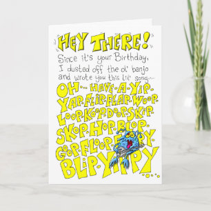 Es ist ein Geburtstagslied Karte