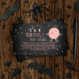 Es ist ein Ghoul! Kleine Monster Halloween Kinderd Begleitkarte