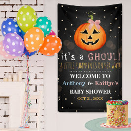Es ist ein Ghoul! Little Pumpkin Halloween Kinderd Banner