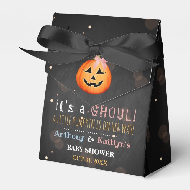 Es ist ein Ghoul! Little Pumpkin Halloween Kinderd Geschenkschachtel (Vorderseite)