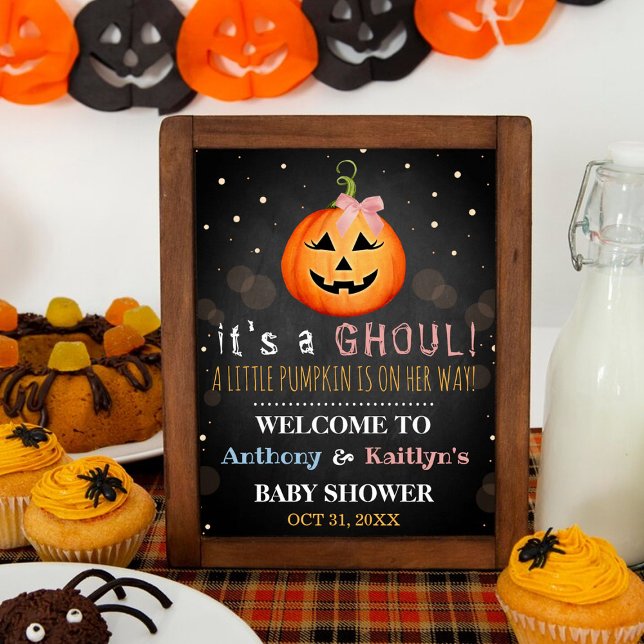 Es ist ein Ghoul! Little Pumpkin Halloween Kinderd Poster (Von Creator hochgeladen)