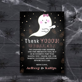 Es ist ein Ghoul! Little Spirit Halloween Baby Dus Dankeskarte