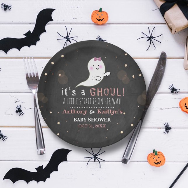 Es ist ein Ghoul! Little Spirit Halloween Baby Dus Pappteller (Von Creator hochgeladen)