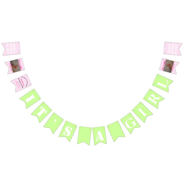 Es ist ein Girl Bunting Banner (Alle)