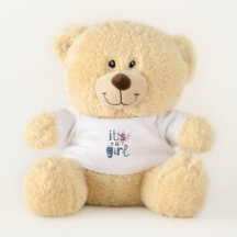 Es ist ein Girl Gender Reveal Teddy Bärengeschenk