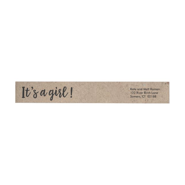Es ist ein Girl Kraft Style Trendy Script (Person)