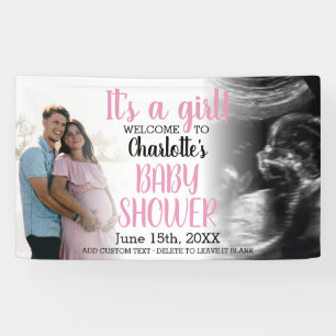 Es ist ein Girl Modern Baby Shower Banner