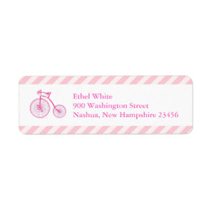 Es ist ein Girl Pink Baby Shower Rücksendeadressen