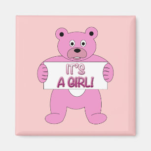 Es ist ein Girl-Pink-Bär Magnet