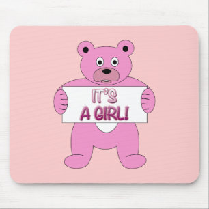 Es ist ein Girl-Pink-Bär Mousepad