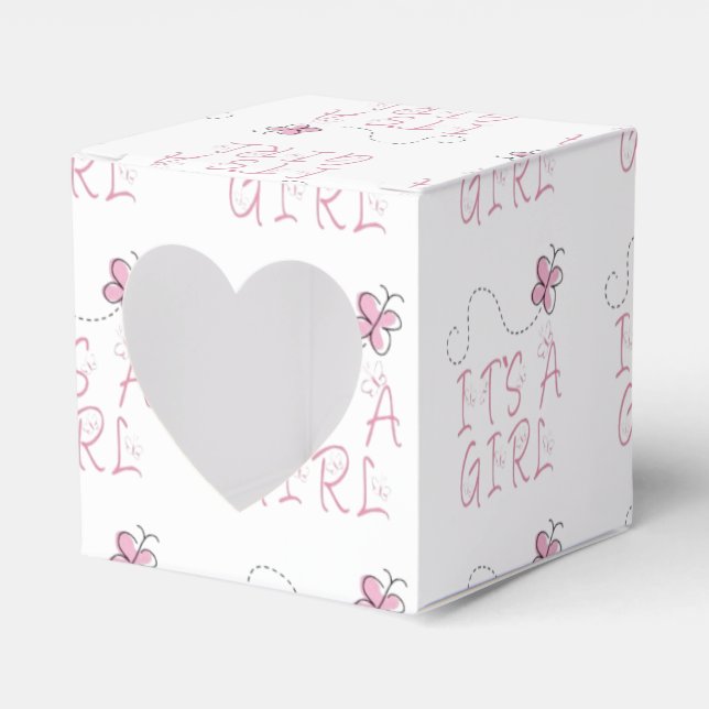Es ist ein Girl-Pink-Schmetterling Geschenkschachtel (Vorderseite)