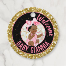 Es ist ein Girl Pink und Gold Glitzer Elegant